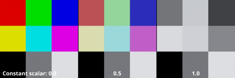 Similar example on colour swatches.