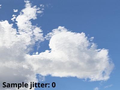 Sample jitter = 0