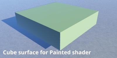 Any simple shape can be used to paint on, including a cube, sphere or ellipse that is approximately the same size as the cloud layer.