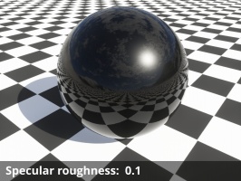 Specular roughness = 0.1