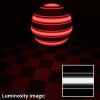 Luminosity controlled by image map.