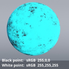 Colour adjust shader Black pint = 255,0,0