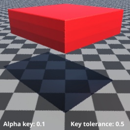 Alpha key = 0.1, Key tolerance = 0.5