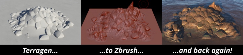 Terragen to Zbrush and back again!
