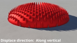 Displacment direction: Along vertical