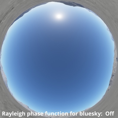 Rayleigh phase function for bluesky component off.
