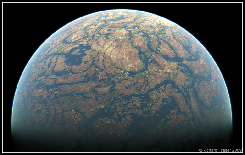 One of Richards procedural planets