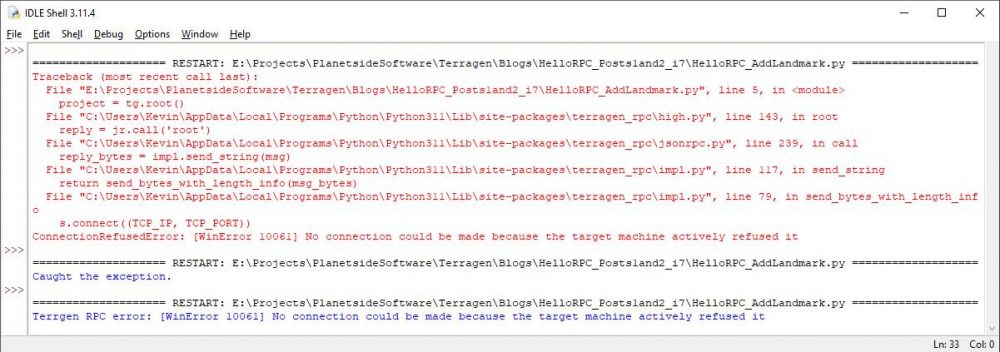 Hello RPC! Part 2 – Error Handling – Planetside Software